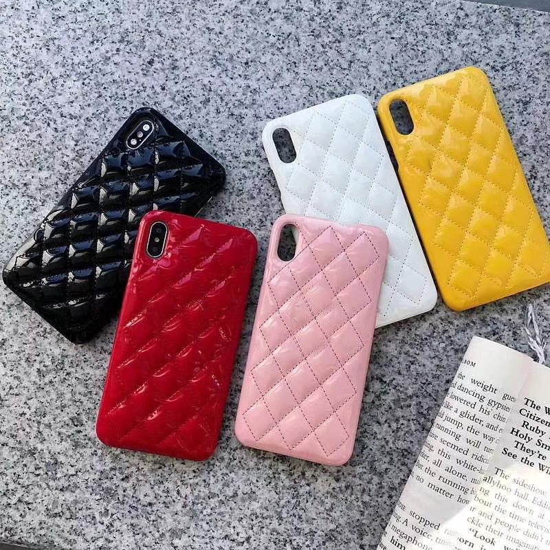 

For iphone 12 12pro max Phone Case Top Quality New Fashion Bright Leather Designer Phone Cover for Iphone 11 11pro XS XR Xsmax 7/8plus, Color 1