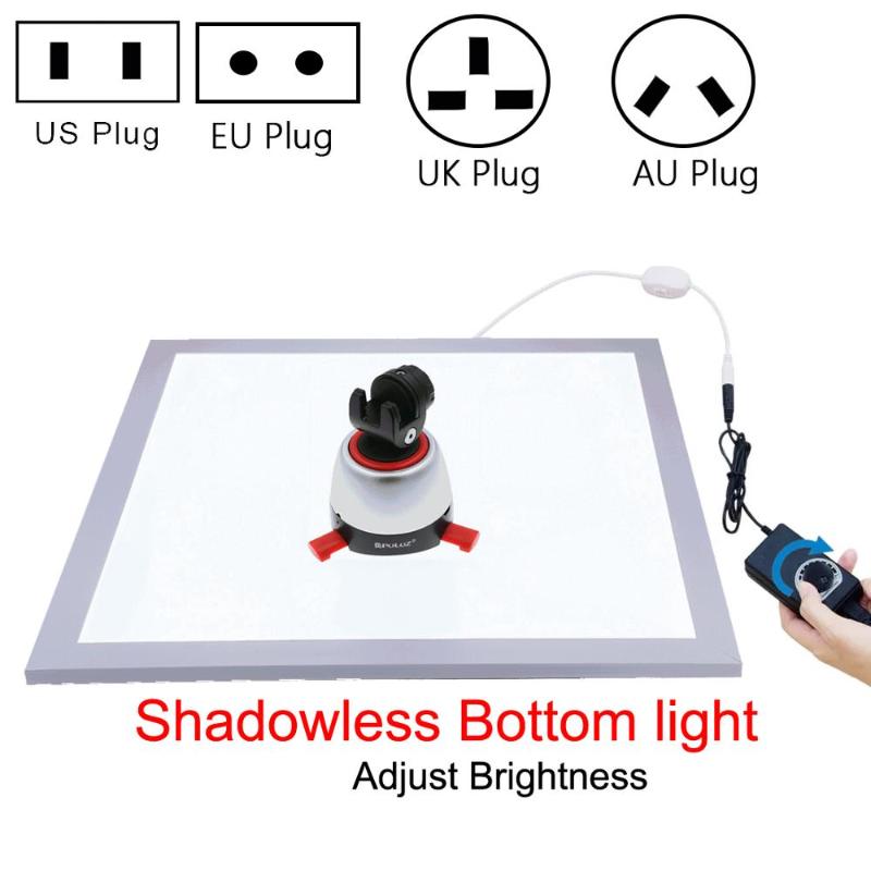 

PULUZ 38 x 38cm photo studio Shadowless Bottom Light Lamp Panel Dimmable photography accessories for 40 x 40cm Photo Studio Box