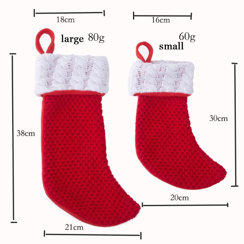 

Handmade Size Christmas Socks Creative Santa Bag Gift Decoration Pendant Spree, Small