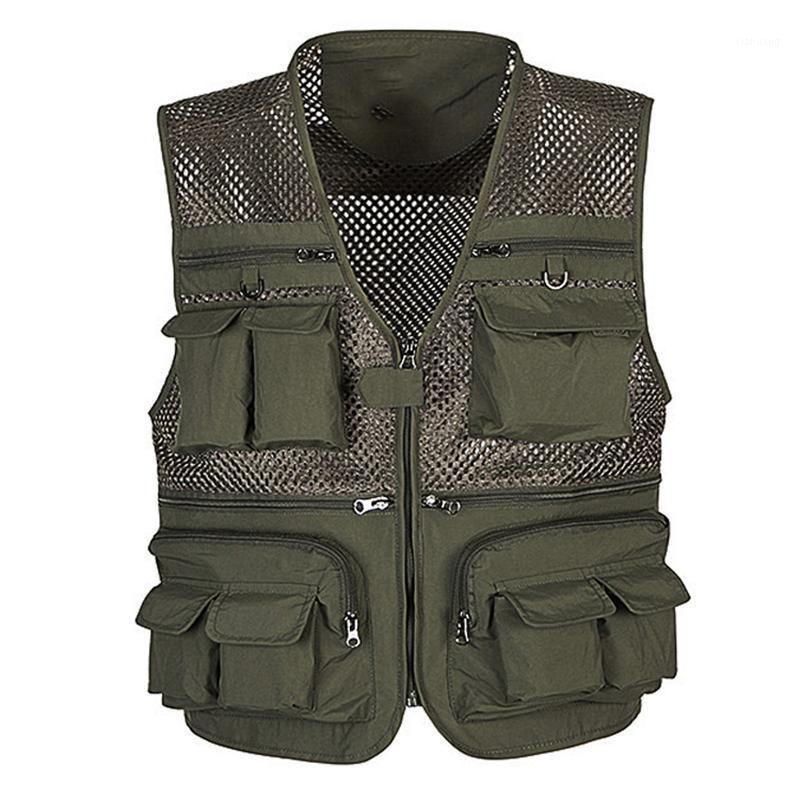 

Men's Vests Tactical Vest Molle SWAT Army Fan Multi-pocket Breathable Outerwear Outdoor Hunting Hiking Camping Vest1, Navy blue