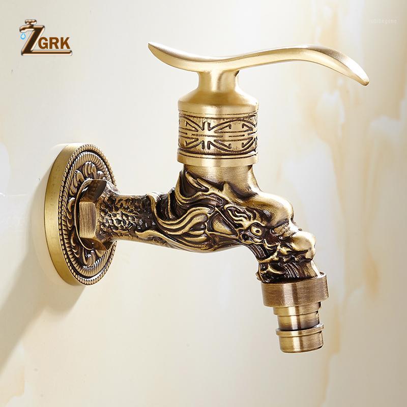 

ZGRK Bathroom Faucet Brass Tap Kitchen Outdoor Garden Taps High Quality Washing Machine Mop Antique Decorative Bibcock1