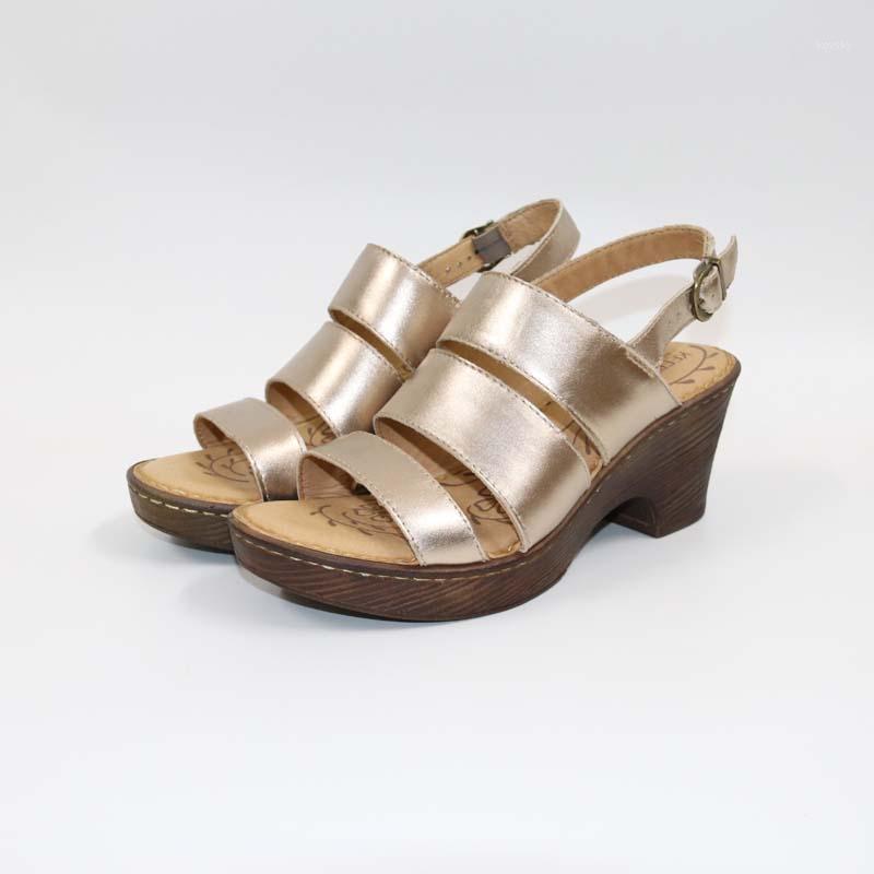 

19 Summer New High-heeled SandalsLeather sandals with high heelsHigh-quality comfortable women's shoesWooden shoe shoes woman1, Beige