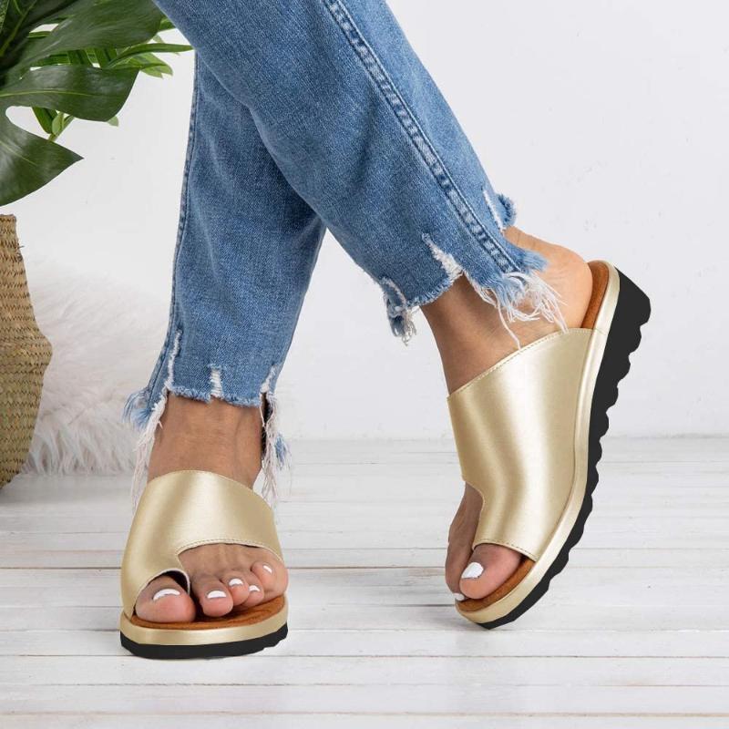 

Wedge Orthopedic Sandals for Women Platform Flip Flops Summer Slippers Shoes1, Leapord sandals