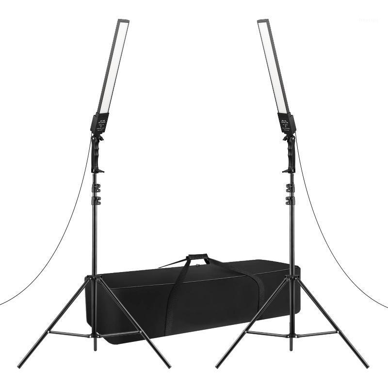 

Professional Studio LED Lighting Kit with 2pcs 3200-5500K LED Video Light Bar Strip Light Photography Product Video Shooting1