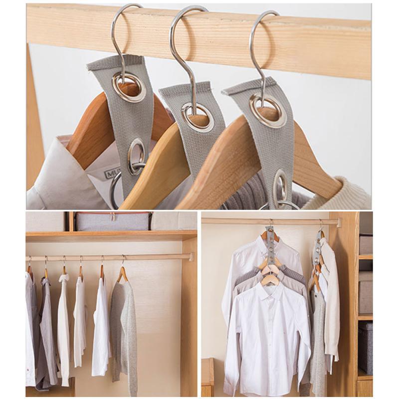 

2PCS Multi-layer Hanger Connection Hook Household Clothes Hook Hanger Connector Wardrobe Clothes Convenient Storage Tools
