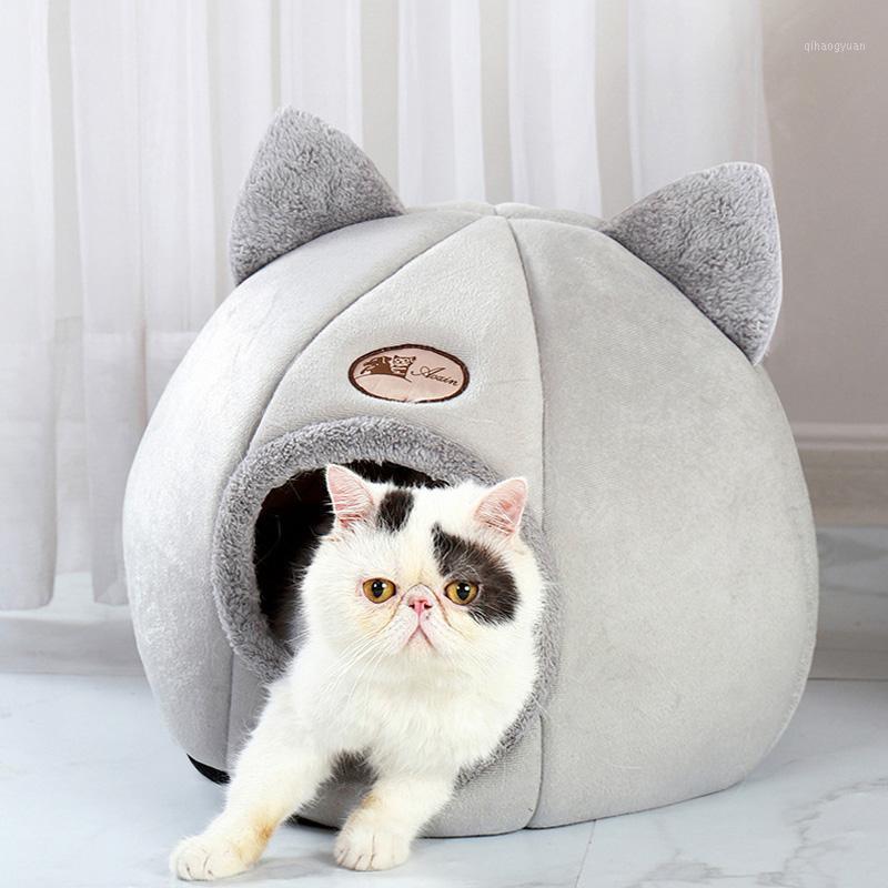 

Designer Pet Bed Cave House Cat Ear Litter Mat Products Home Accessories Pour Chat Cozy Sleeping1