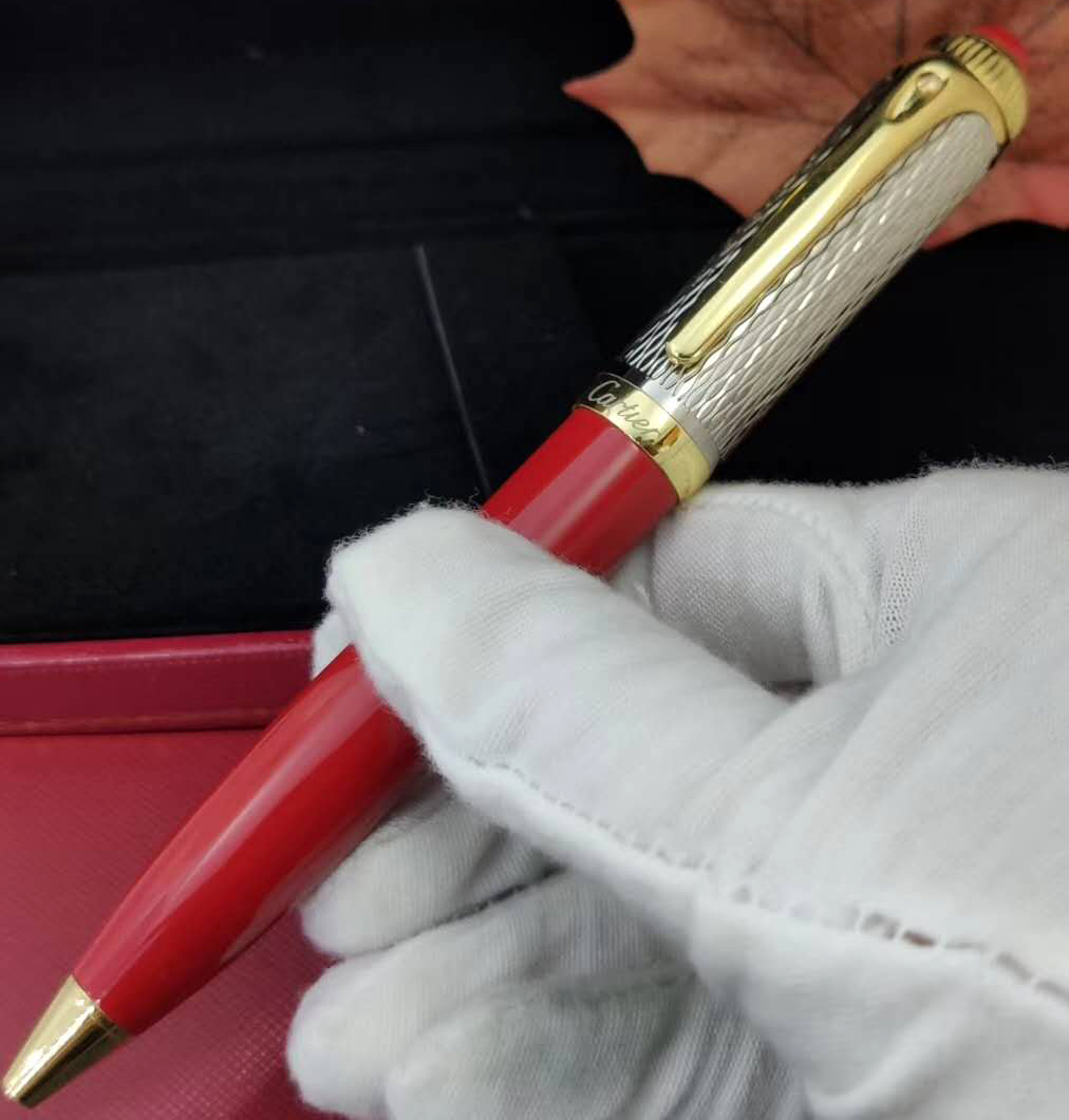 

2021 good sale pens Limited Edition Metal Rollerball Pen With gems Metals and Red Box As Gift Ball Point Stylo, As picture show