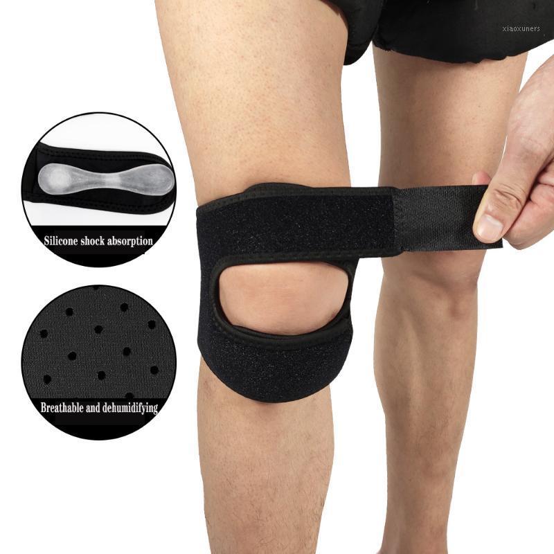 

1PC Compression Sport Gym Running X-shaped Patella Band Knee Support Guard Sport Safety Patellar Belt Knee Protective Brace1, Blue