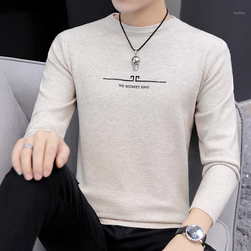 

2020 New Autumn Winter Pullover Men Brand Clothing Sweater Men Fashion Men's Christmas Sweaters Slim Fit sueter hombre1, Black