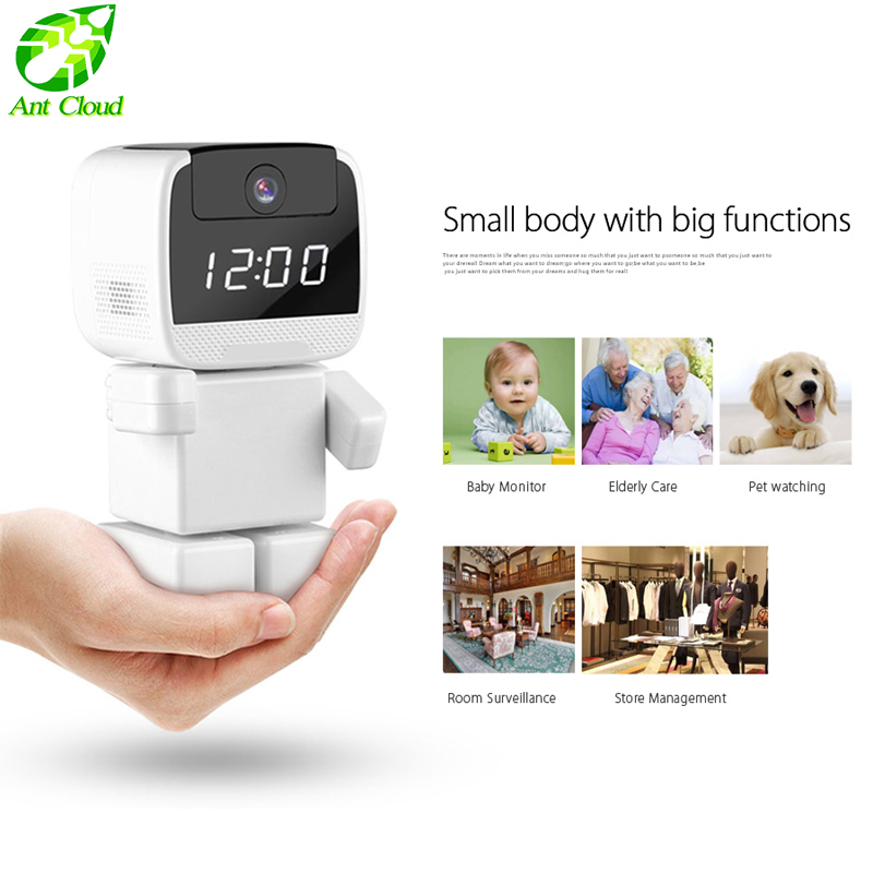 

Ant Cloud Robot 1080P IP Camera wifi home HD camera mobile phone remote control Monitor Security Night Vision Novelty gifts