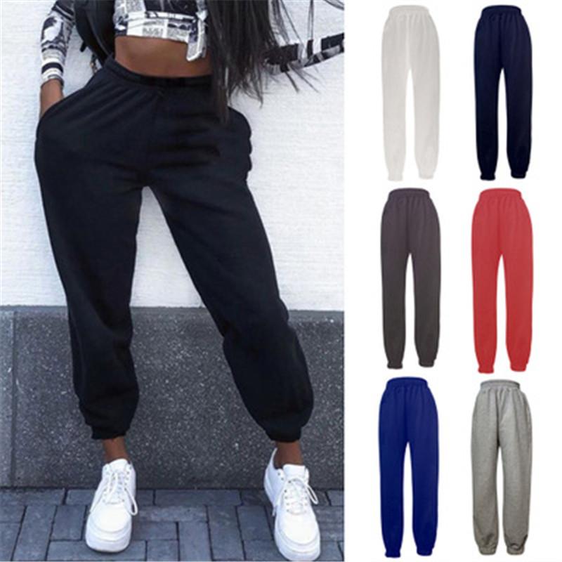 

Elastic Waist Womens Pants Fashion Trend Temperament Solid Color Women Flare Beam Feet Casual Trousers Designer New Female Loose Pants, Black
