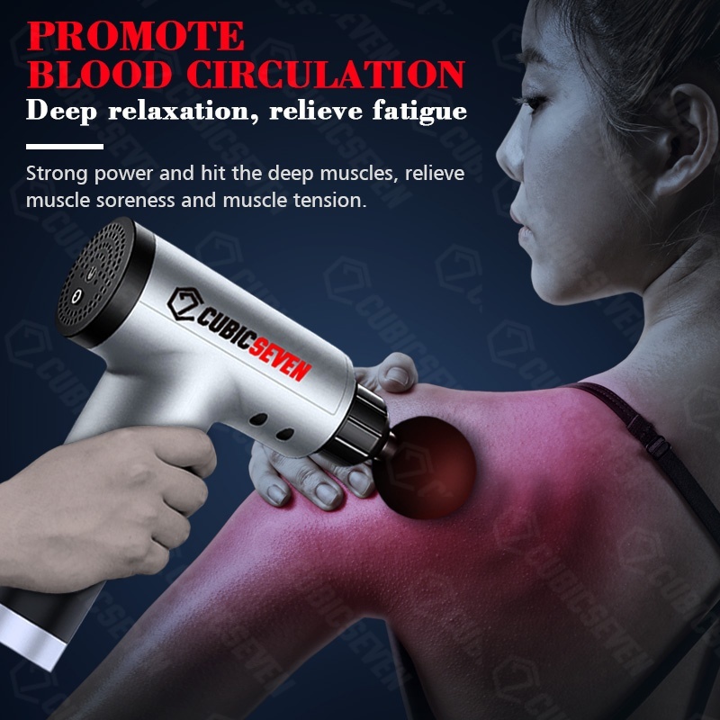 

[Sports Essentials]Massage Gun Deep Muscle Massager Muscle Pain Body Massage Exercising Relaxation Slimming Shaping Pain Relief