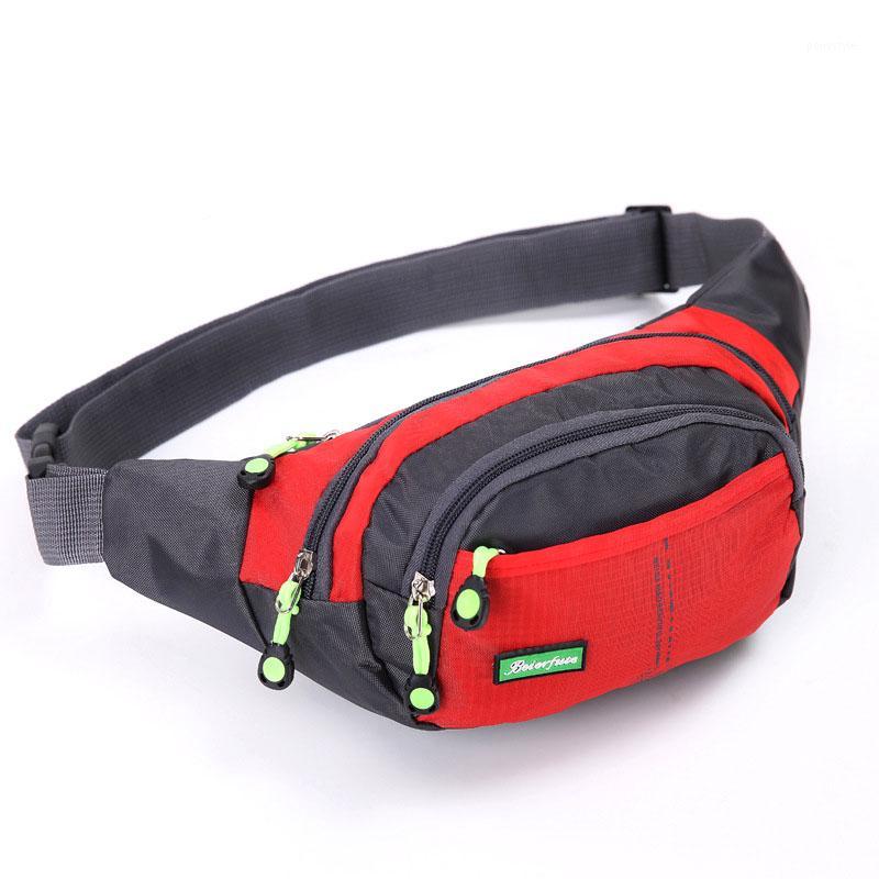 

Casual Outdoor Crossbody Bag Women Sports Multifunction Fanny Pack Chest Bag Wallet Travel Waterproof men's belt Waist1, Black