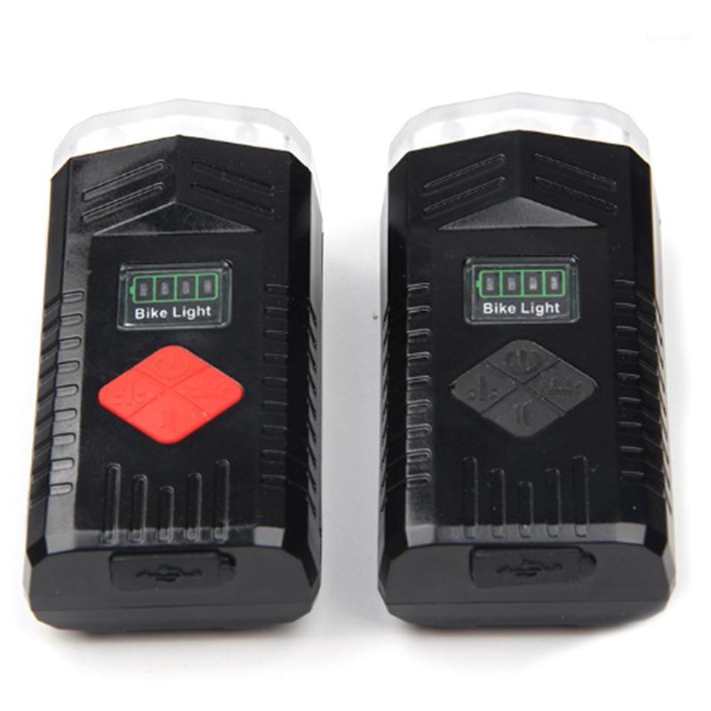 

Self-Propelled Headlight USB Charging Mountain Bike Headlight Horn Bicycle Lighting Bicycle Riding Equipment1