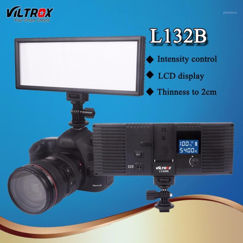 

Viltrox L132B LED Studio Video Light Lamp Pannel Dimmable Ultra Thin LCD Display 5400K Dimmable for DSLR Camera Camcorder DV1