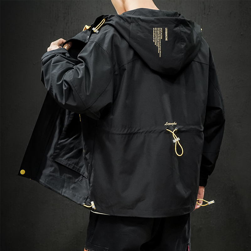 

Shirt Sports Work Done with Tools Men's Spring Autumn Youth Jacket Personality Clothes 66u4, Pink.