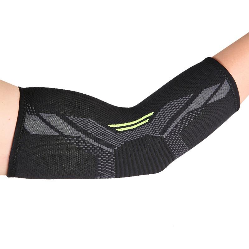 

1Pc Elbow Support Breathable Compression Sleeve Elbow Brace Support Protector For Weightlifting Arthritis Volleyball Tennis Arm, As pic