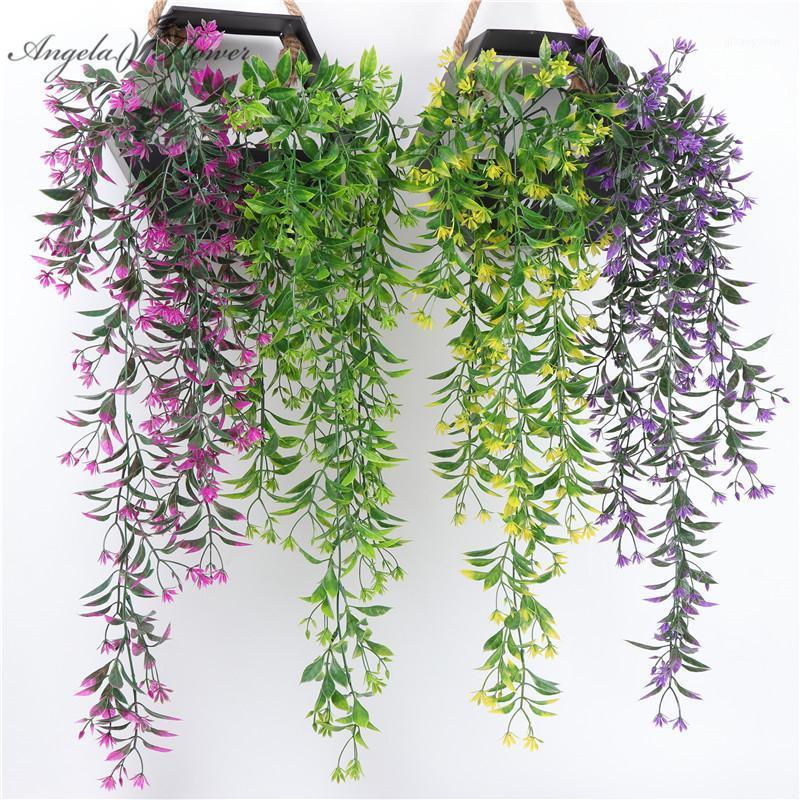 

Ceiling Wall Hanging Green Plants Vine Artificial Flower Plants Rattan Leaves Chlorophytum Garden Home Decor Christmas Garlands1