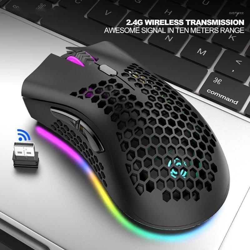 

Wireless USB Rechargeable 1600 DPI RGB Backlight Gaming Mouse for PC/Laptop mouse gamer USB Receiver1