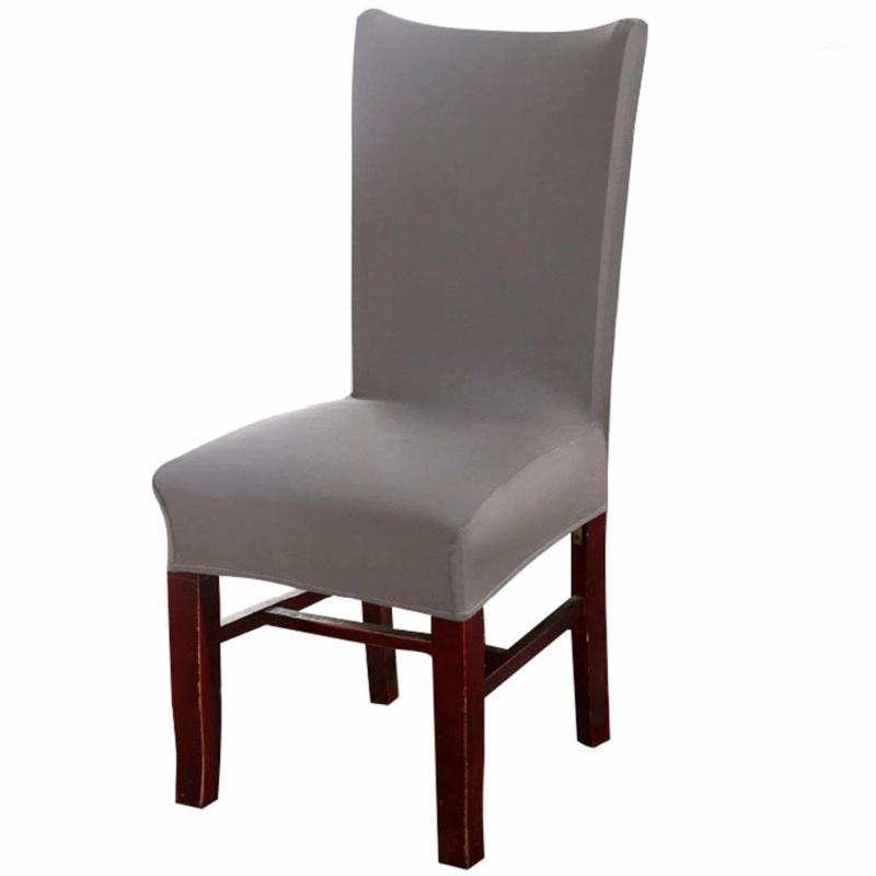 

Plain Color Chair Cover Spandex Stretch Elastic Wedding Banquet Chair Covers Dining Seat Cover Pastoral1