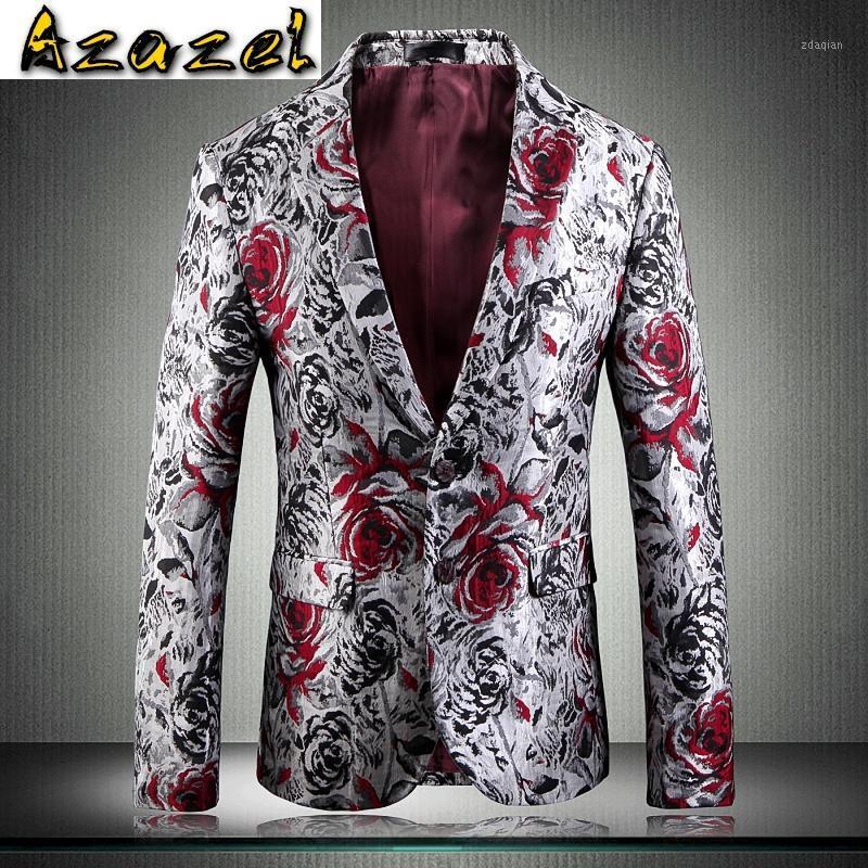 

Azazel Blazer Men Four Seasons British Fashion Urban Style Plus Size 5xl Blazer Pattern Fashion Casual Masculino Slim Fit1, As pic