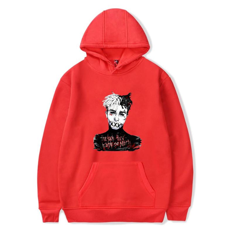 

Newest Fashion xxxtentacion Hoodie Sweatshirt Rip xxxtentacion Hip Hop Rapper Hoodies Casual Streetwear Mens Hoodies Clothing, As shown