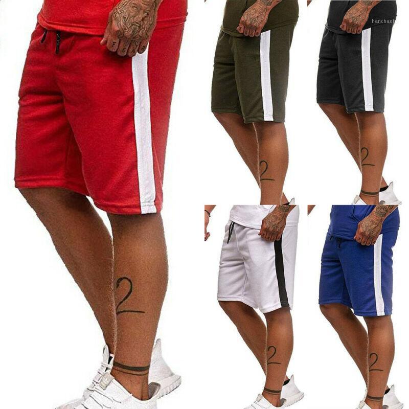 

Men Shorts Slim Fit Stretch Flat Front Sports Shorts Summer Casual Solid Color Running Trousers1, Black