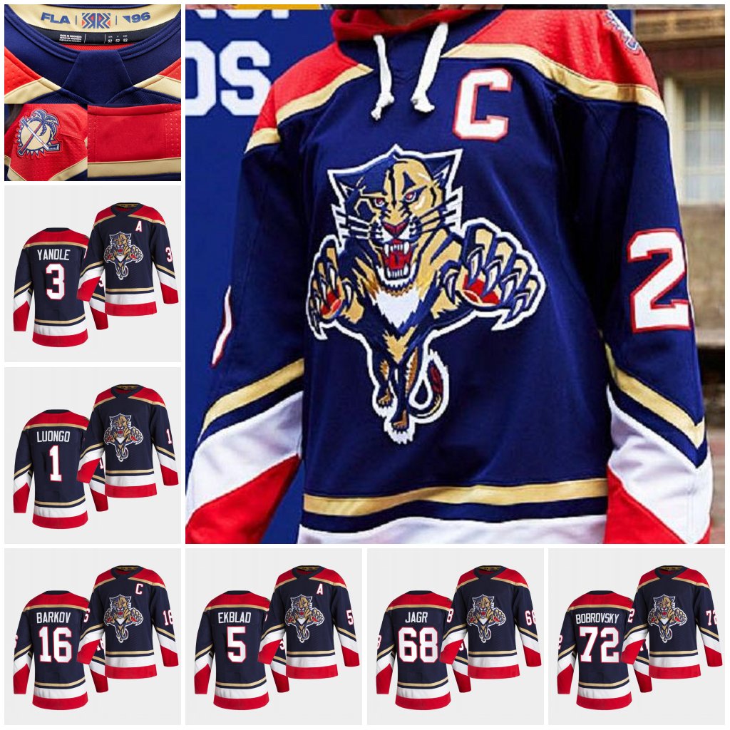 

1 Roberto Luongo Florida Panthers Jersey Mens Women's Youth Sergei Bobrovsky Alexander Wimber Barkov Patric Hornqvist Aaron Ekblad Hoffman J, Black