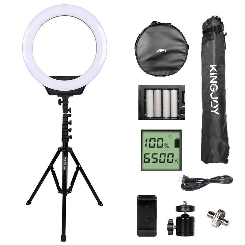 

Camera Photo Studio Phone Video Battery powered 16inch 40cm 320Pcs LED Ring Light Dimmable Photography Ring Lamp With Tripod