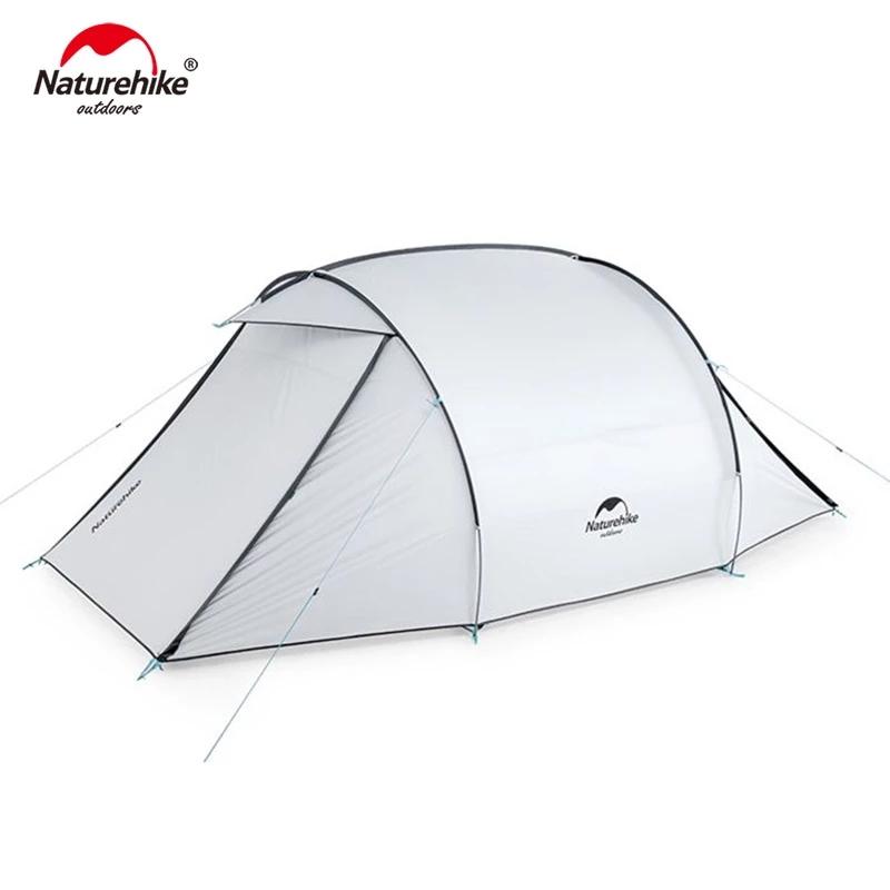 

Naturehike 3 Person Double door Family Outdoor Camping Tent 210T Polyester Silver Coated Sunproof Waterproof Self-Driving Tent