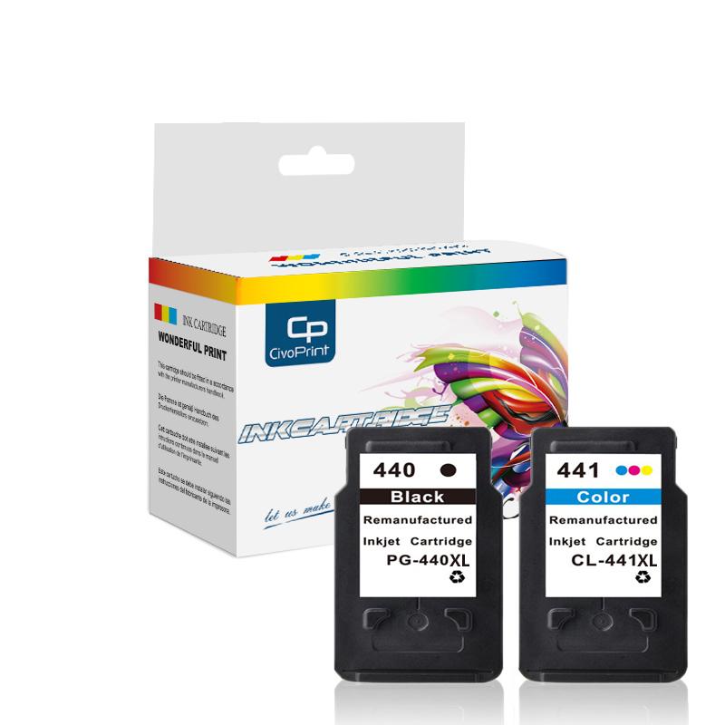 

Civoprint PG 440 PG440XL CL 441 compatible Ink Cartridge for Canon PG440XL CL441XL 440 441 for Printer 4280 MX438 518 378 MX438