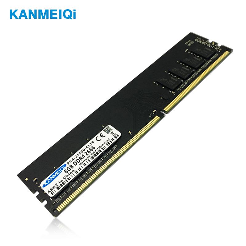 

KANMEIQi DDR4 4GB 8GB 16gb Memory RAM Memoria Module Computer Desktop DDR3 2g4g 8g 1333Mhz1600Mhz DIMM Compatible with Intel AMD