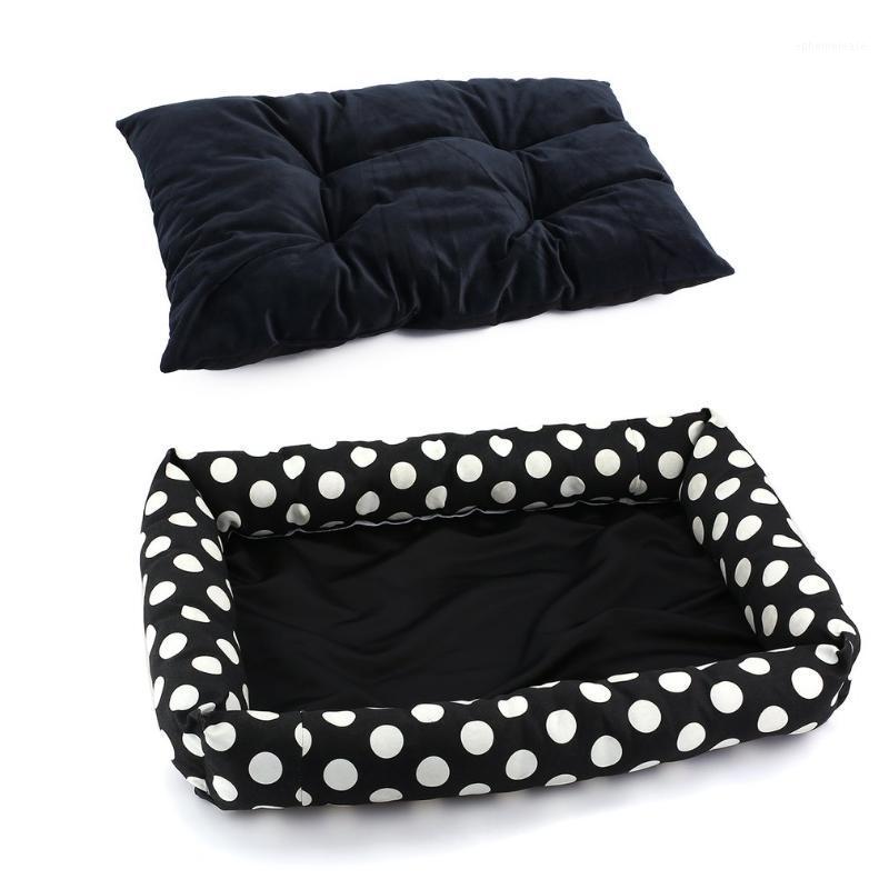 

Luminous Puppy Pets Dog Cat Bed House Super Warm Soft Dog Nest Mat Cushion Kennel Pet Products Animal House B-005-WD1, Black