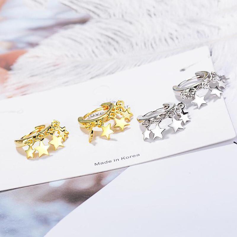 

Hoop & Huggie Fashion Earring Gold Silver Color For Women Minimalist Jewelry1