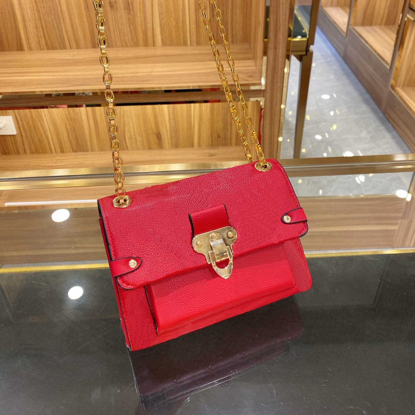 

2020 High Quality Designer Vavin PM Shoulder Bags Women Handbags Purse Composite tote Real Leather Crossbody Bags Female Purse with Box, Red