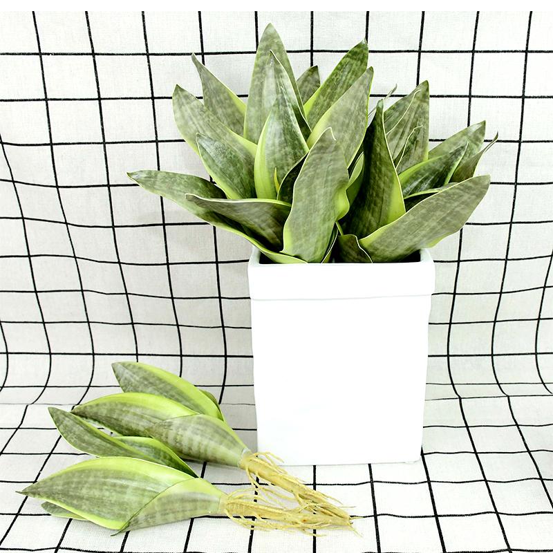 

1 Bouquet Artificial Sansevieria Branch Realistic Succulent Agave Fake Desert Bonsai Plants For Home Garden Decor Birthday Gifts, B03