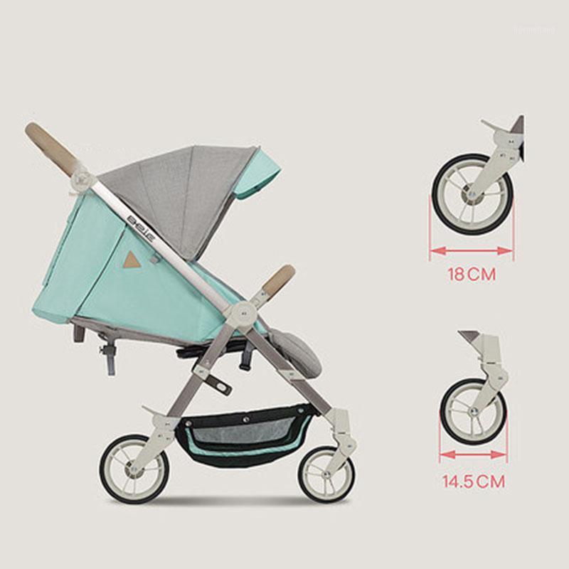 

Baby Stroller Four-wheel Children's Cart Can Be Folded Lightweight Take a Plane One-hand One Second Storage Summer Child Gift1