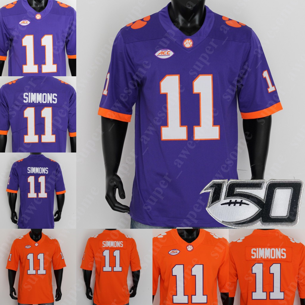 

NCAA Clemson Tigers Football Jersey Bryan Bresee Myles Murphy D.J. Uiagalelei Demarkcus Bowman Amari Rodgers Frank Ladson Jr K.J. Henry, White-2019 patch