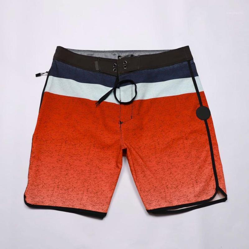 

2020 Waterproof Striped Board Shorts Mens Bermudas Shorts Spandex Elastane Beach Boardshorts Men's Beazh NEW1