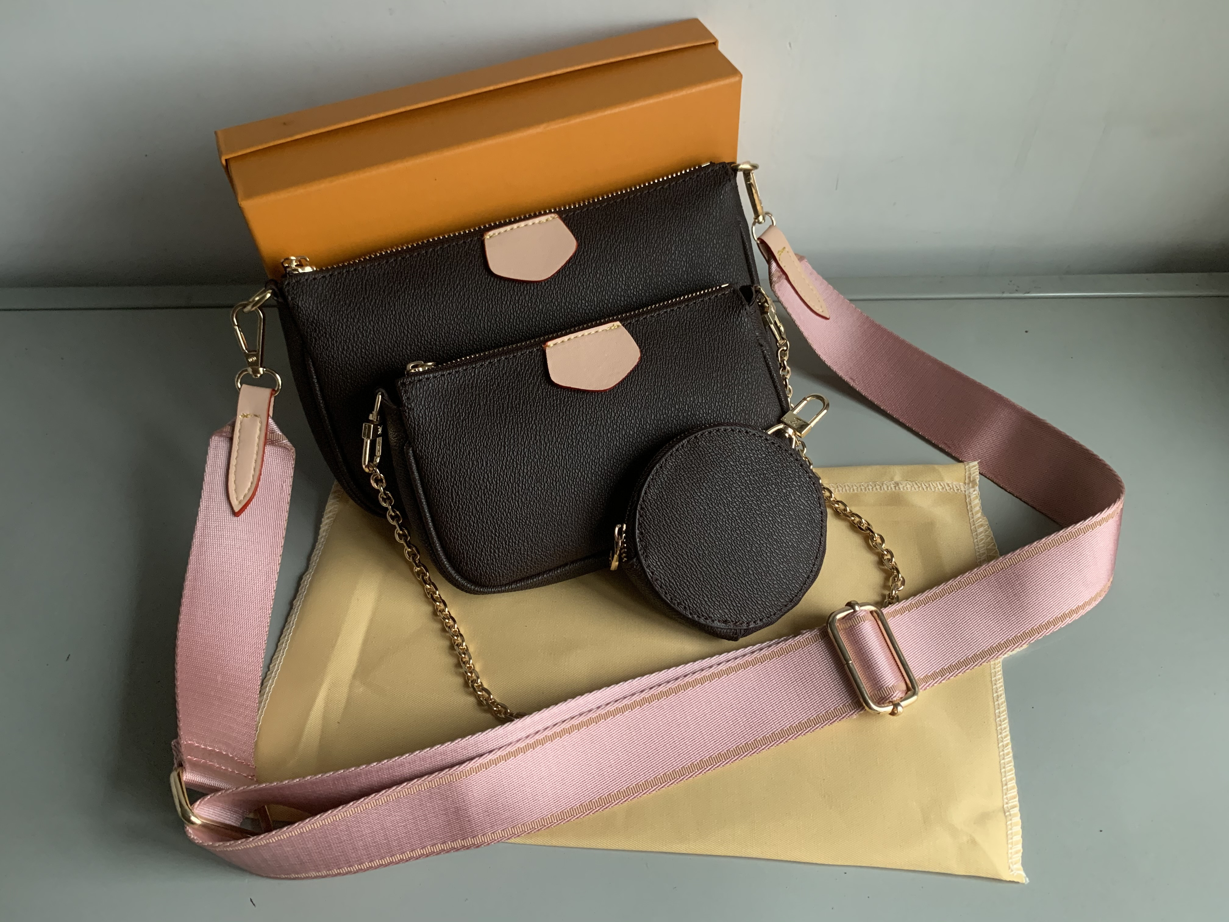 

Sale 4 piece set designers bags women crossbody bag Genuine Leather luxury handbags purses designers lady tote bags Coin Purse bag, Card