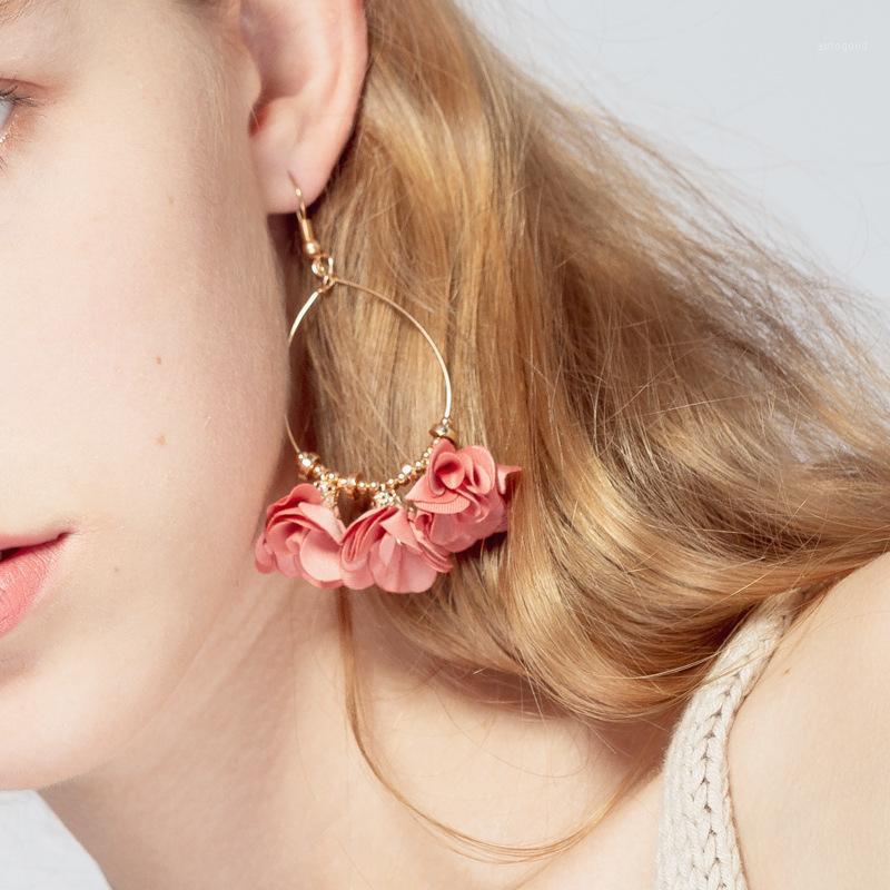 

Dangle & Chandelier European And American Earrings Jewelry Small Fresh Flower Tassels Fashionable Elegant Girl1