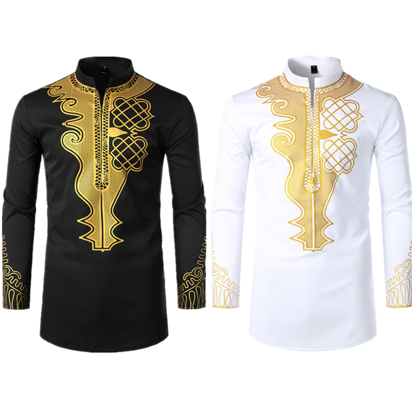

Long Sleeve Clothes for Men Shirt African Fashion Dresses Print Rich Bazin Dashiki New Slim Fit Mens Top Clothing fz2164, Red