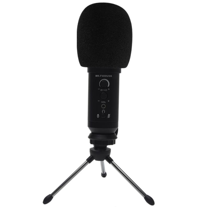 

Metal With Tripod Stand For Laptop Streaming Broadcast Studio Recording USB Microphone Gaming Singing Conference Built In Reverb