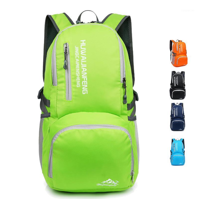 

40L Ultralight Nylon Foldable Backpack Handy Waterproof Folding Rucksack For Travel and Hiking Unisex Outdoor Portable Bags1, Black