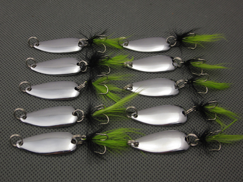 

Wholesale 20pcs Fishing Spoons Lures Kit Crankbait Spoon Bass Trout Walleye 3.5g/3.5cm Silver