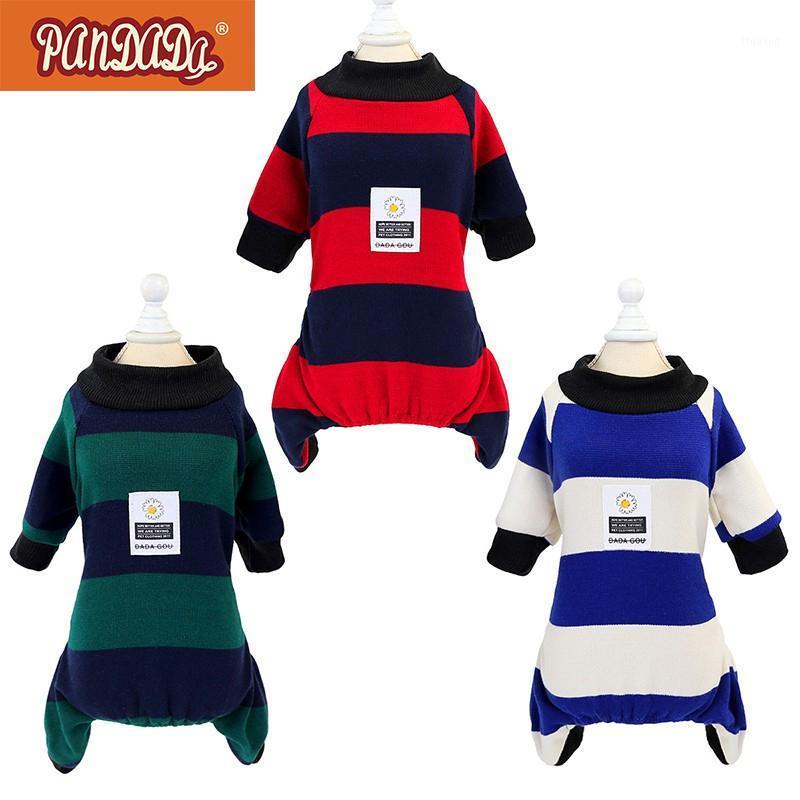 

Dog Sweater Autumn Winter Warm Fashion Stripe Clothes Jersey Puppy Clothing Coat For Small Pets -XXL1