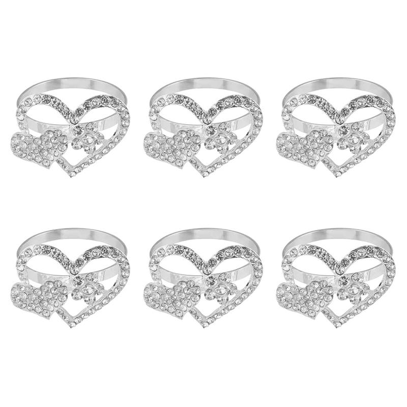 

12 Pcs Napkin Ring Love Napkin Ring Set Suitable for Valentine's Day Holiday Parties Dinner Parties Wedding Receptions
