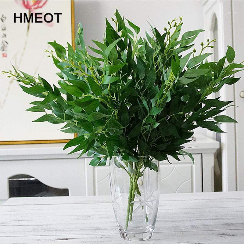 

artificial leaves bouquet fake willow jungle wedding backdrop decor christmas faux foliage vine party home decor plants Xmas1