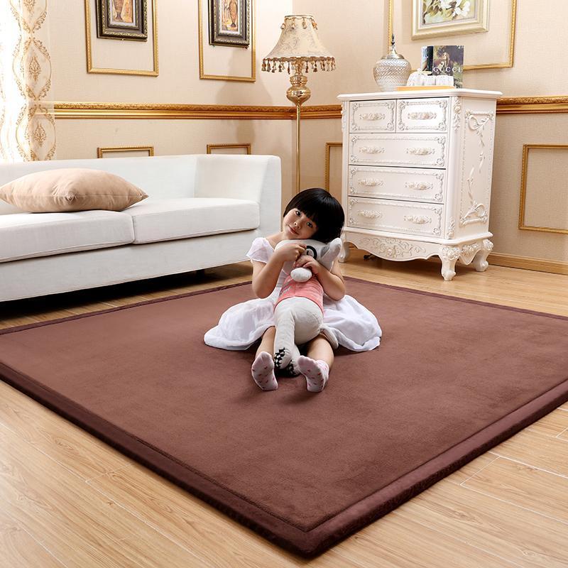 

Coral Fleece Thick Carpet large Area 200*300 Rug Tatami Table Bedroom Carpets For Living Room Kids Crawl security Soft Rugs1, As picture