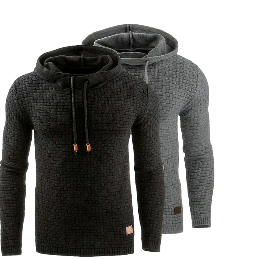 

Warm Color men European and American men's Jacquard Sweatshirt Long sleeve Hoodie, Beige
